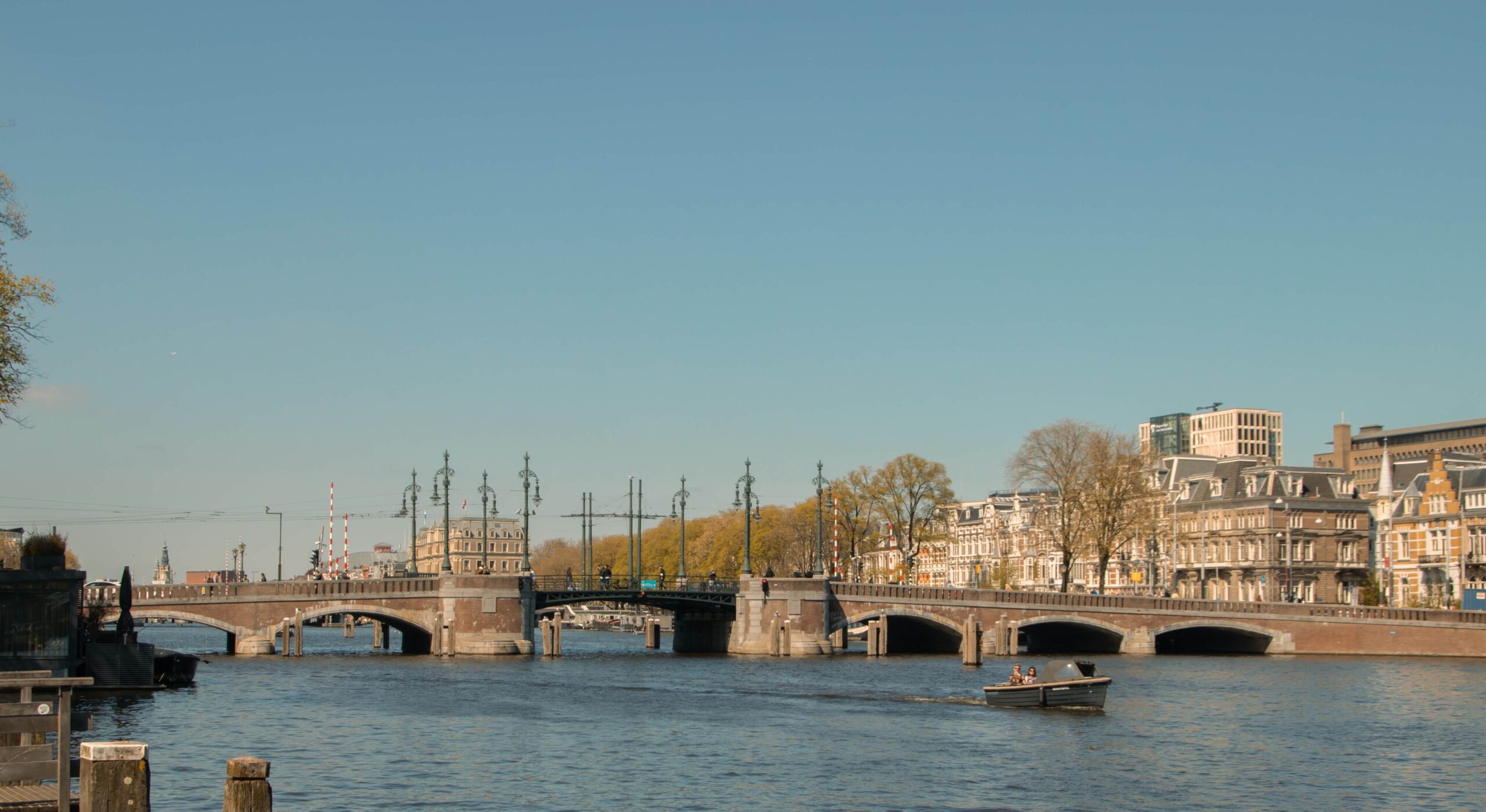 The River Amstel In Amsterdam