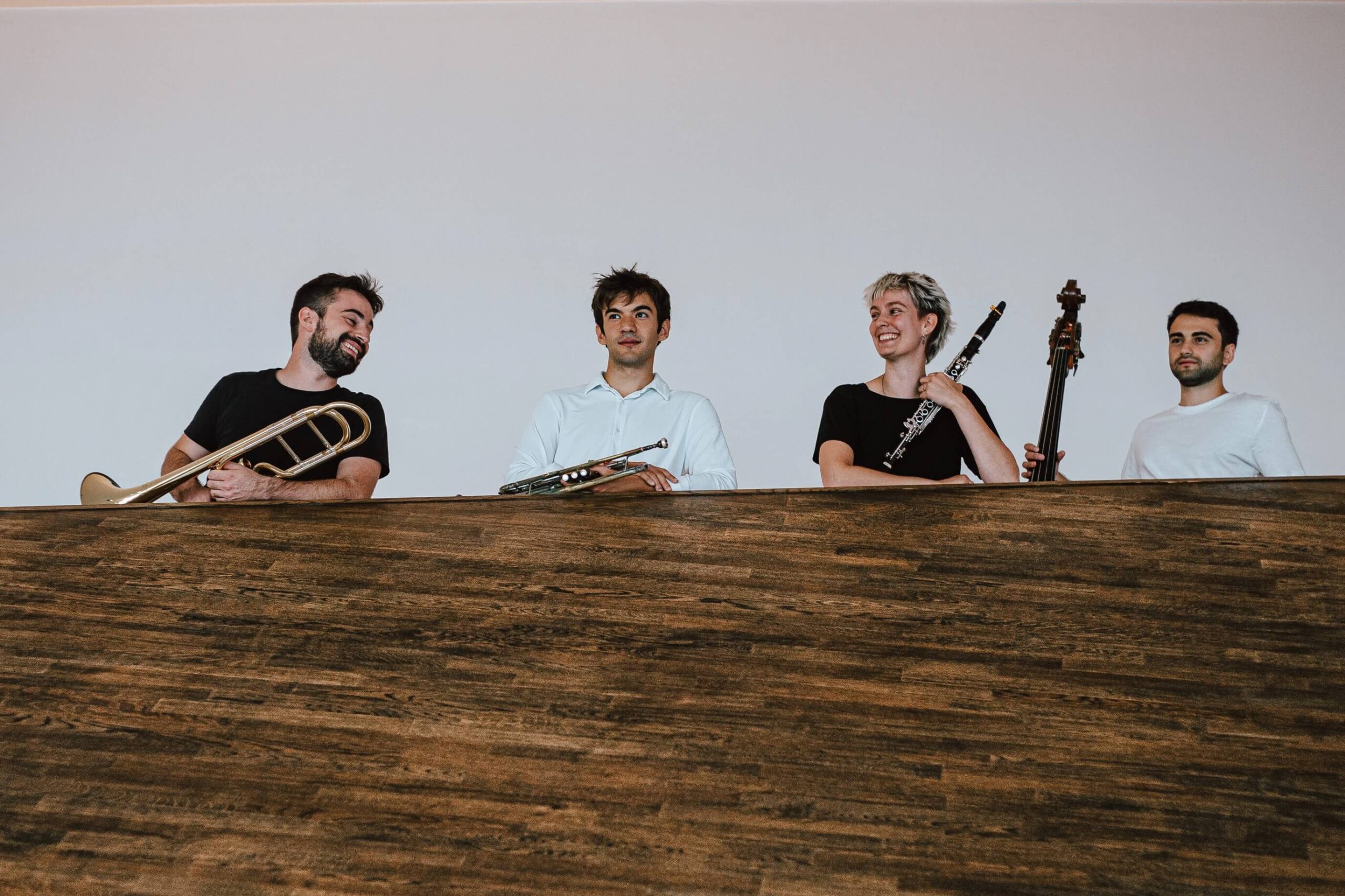 Musicians on a balcony